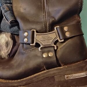 Men's Black Leather Boots